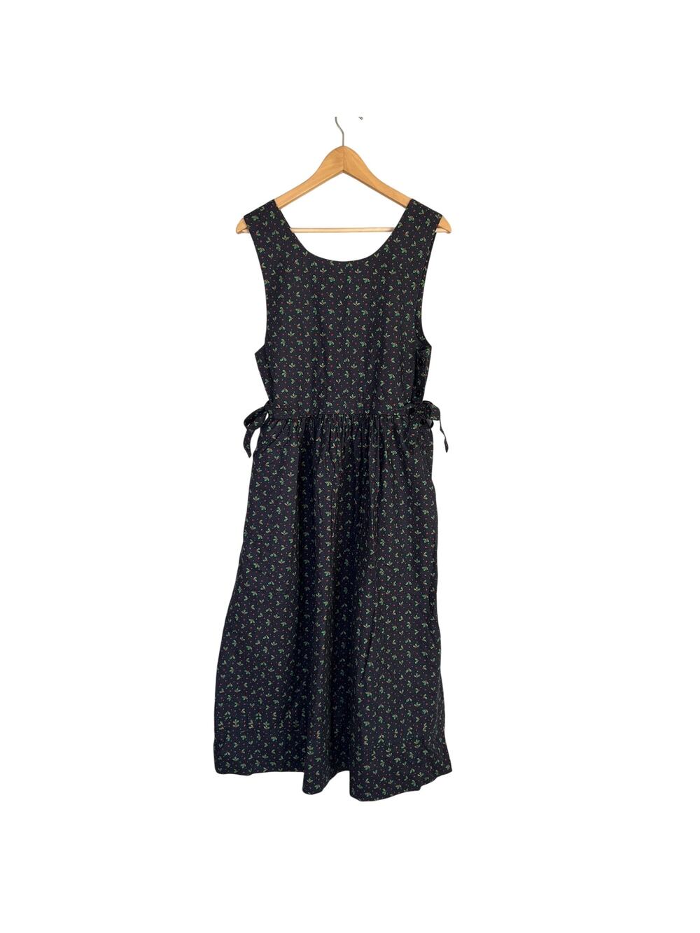 Vintage Vera Bradley Holly Print Cottagecore Floral Dress Sz S Pinafore Pleated